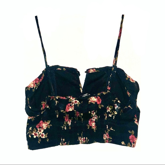 NWOT - American Eagle Floral Crop Top - Picture 2 of 3